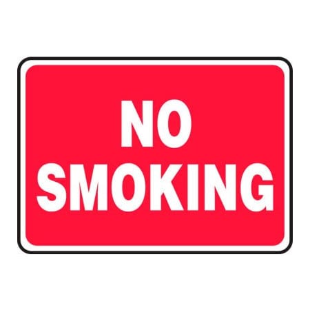Accuform Accuform No Smoking Sign, 14inW x 10inH, Plastic MSMK570VP